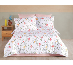 Povlečení krep 140x200, 70x90 cm Aria nitěný knoflík