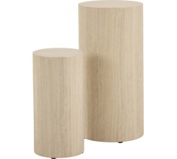 2 darabos Dice travertin magas asztal szett