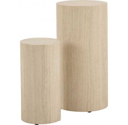 2 darabos Dice travertin magas asztal szett