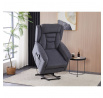 Polohovací křeslo, elektrické kabelové ovládání, šedá, látka, TV-7072 GREY2
