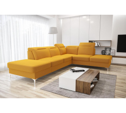 NAROŻNIK TAPICEROWANY OSLO 295x220 - prawa , Odcienie żółtego