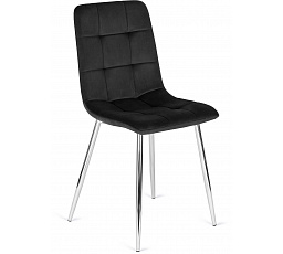 Krzesło CESAR Czarne Welurowe