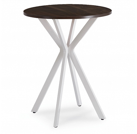 Stół LAUREN 60 cm Orzech/Biały