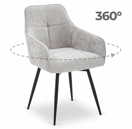 Krzesło Obrotowe LARISA Szare