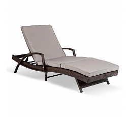 Fotel Ogrodowy FELIZ Brązowy/Szary Technorattan