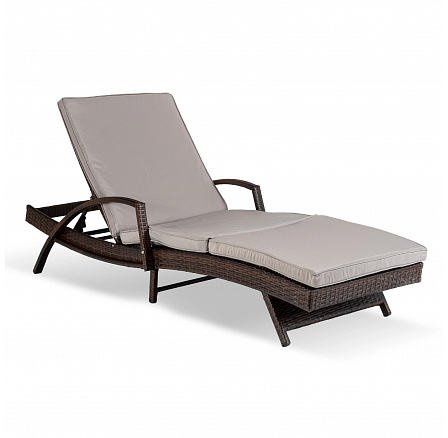 Fotel Ogrodowy FELIZ Brązowy/Szary Technorattan