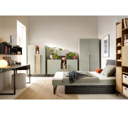 SERGIO 2 gyerekszoba, Eukaliptusz/Baltic Dune Tölgy/Fekete Onyx