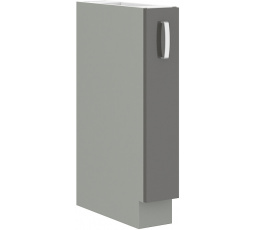 Kuchyňská dolní skříňka GARID 15 D CARGO BB, Šedý lesk/Šedá