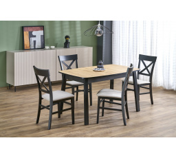 BARRIL étkezőasztal, artisan tölgy/fekete