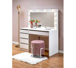 HOLLYWOOD XL fehér fésülködőasztal