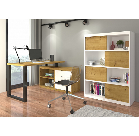 SAROKASZTAL MARO II Artisan+Fekete+Fehér