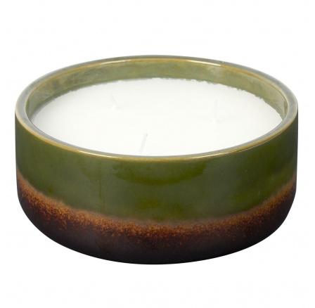 Glaze XL gyertya zöld kerámiában