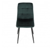 Jídelní židle, zelená, sametová látka, CT-281 GRN4