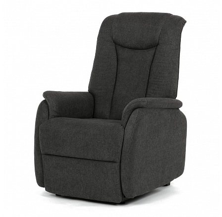 Dönthető fotel, elektromos kábeles vezérlés, szürke, szövet, TV-L8963 GREY2