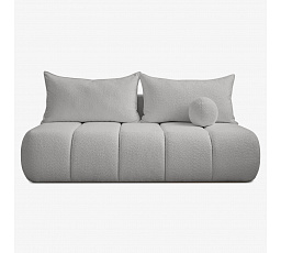 Sofa Rozkładana SARIA Szara Boucle
