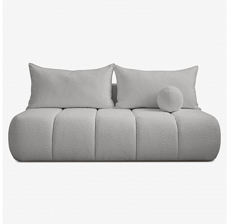 Sofa Rozkładana SARIA Szara Boucle