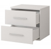OMEGA I éjjeliszekrény - 22, Fehér/Fehér