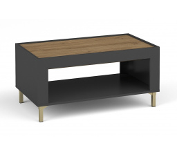 MOSSA MO9 konferencia asztal, Whisky Tölgy/Fekete matt