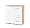 LIMA KM-2 komód, sonoma tölgy/fehér