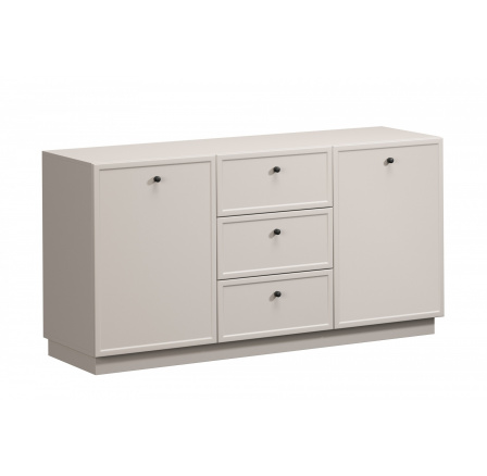 LORINI KOMODA 150 2D3SZ - cashmere / gałka czarna / cokół