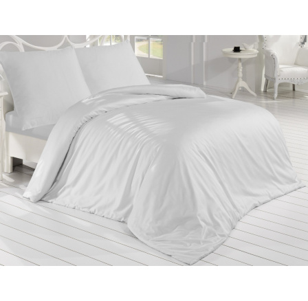 Saténový povlak na polštář světle šedý 40x40