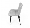 Jídelní židle, šedá, látka, HC-462 SIL2
