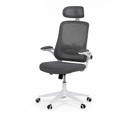 Kancelářská židle, houpací mechanismus, šedá síťovina, KA-Q843 GREY