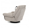 Polohovací křeslo, elektrické zabudované ovládání, béžová, látka, TV-7089 LAN2