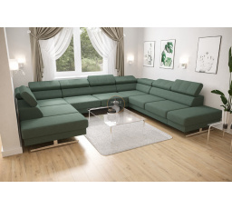 NAROŻNIK EMPORIO MAX I 300X350X220 - prawa , Odcienie zieleni