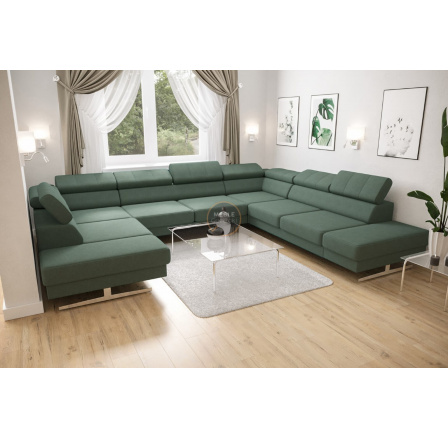 NAROŻNIK EMPORIO MAX I 300X350X220 - prawa , Odcienie zieleni NAROŻNIK EMPORIO MAX I 300X350X220 - prawa , Odcienie zieleni