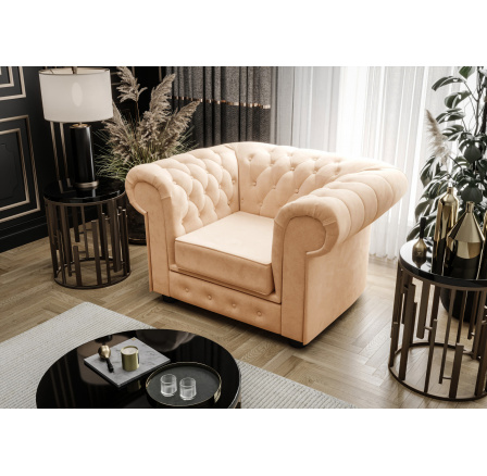 FOTEL MANCHESTER MCV2281 (odcienie beżu) - szybka wysyłka
