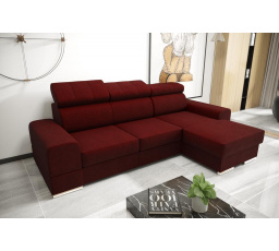 NAROŻNIK ROYAL MINI 260×160 - prawa , Odcienie bordowego