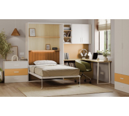 Sklápěcí postel FLEXI LUMIK Kašmír Žlutá CURRY