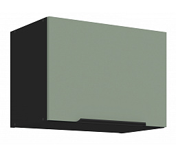 Horní skříňka ARIA - 50 GU-36 1F, Černá/Aquamarine