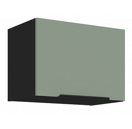 Horní skříňka ARIA - 50 GU-36 1F, Černá/Aquamarine