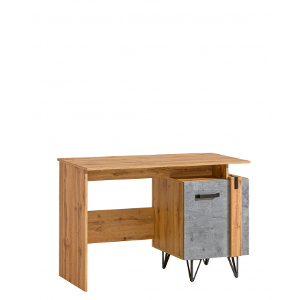 LOFTER íróasztal - LO9, Wotan tölgy + Millenium beton