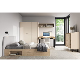 ALESSIO-01 gyerekszoba, Bézs-homok/Tölgy olajozott