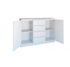 Komoda TOPA 2D4S 120, BÍLÁ