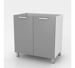 Dřezová kuchyňská skříňka Natanya ZL802D šedý lesk