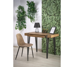 Íróasztal B39, fekete/mézes dió