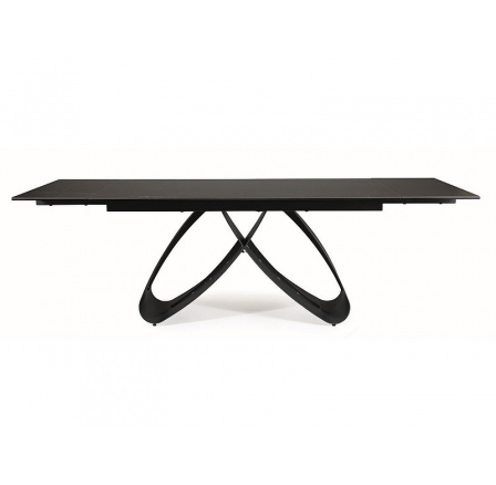 STÓŁ SAMANTA CERAMIC CZARNY SAHARA NOIR/CZARNY MAT (160-240)X90