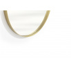 Okrągłe lustro Nicole w metalowej ramie 60 cm - złote