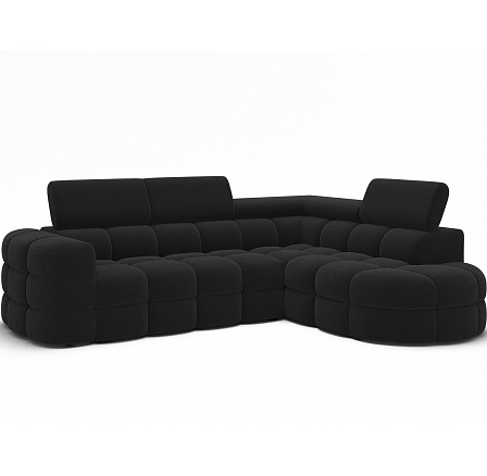 Carmenn sarokkanapé ágyfunkcióval, tárolórekesszel és állítható fejtámlákkal, sötétszürke buklé, jobb oldali Royal 05 205x126 Jobb 1 Carmenn sarokkanapé ágyfunkcióval, tárolórekesszel és állítható fejtámlákkal, sötétszürke buklé, jobb oldali Royal 05 205x126 Jobb 1