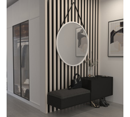 Grace Lustro Okrągłe na pasku 80cm Lustro 80x80