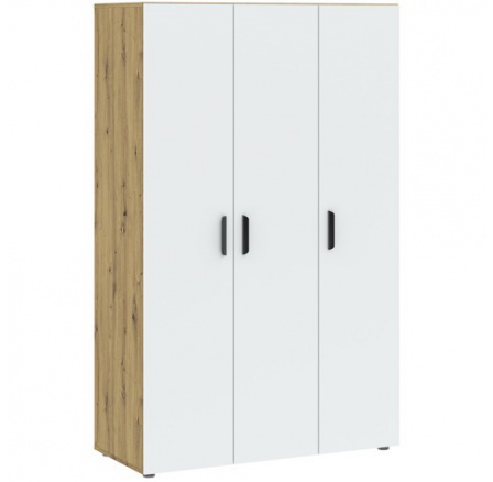 BASIC TWO 3D ruhásszekrény, Artisan Tölgy/Fehér