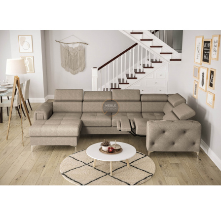 NAROŻNIK ORION MAX III RELAX Z FUNKCJĄ SPANIA 165x320x190 CM - prawa