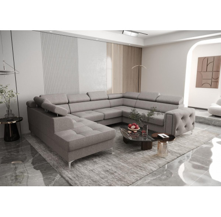 NAROŻNIK ORION MAX I Z FUNKCJĄ SPANIA 225X350X255 CM - Odcienie szarości , prawa NAROŻNIK ORION MAX I Z FUNKCJĄ SPANIA 225X350X255 CM - Odcienie szarości , prawa