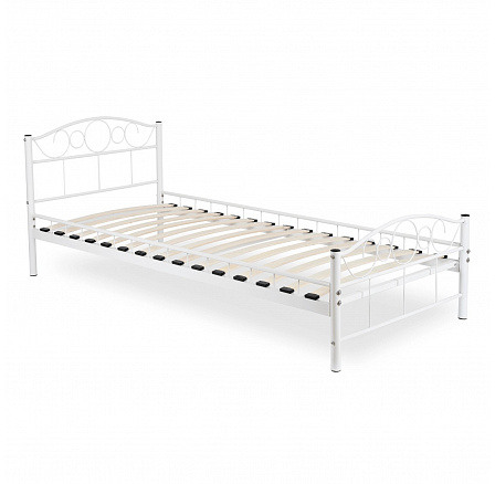 Łóżko Metalowe GRIFFIN 90x200 Białe