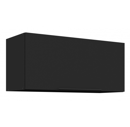 Horní skřínka SIENA - 80 GU-36 1F, Černá mat/Černá mat