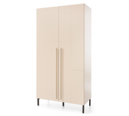 SERGIO SE 2 ruhásszekrény, Bézs-homok/Olajozott tölgy/Királykék